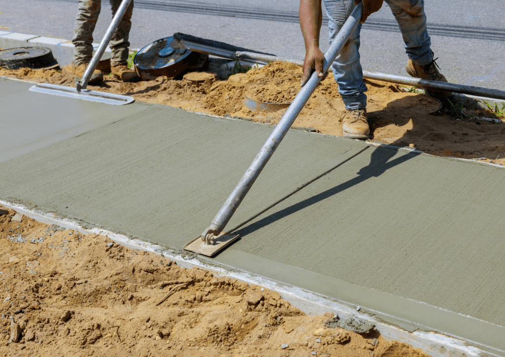 concrete contractors near you laying foundation
