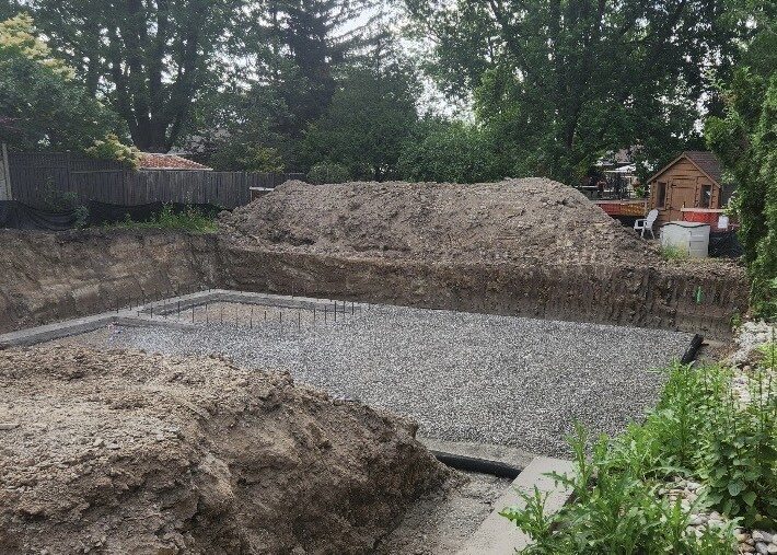 Aggregate concrete foundation by Veromix in Hamilton GTA