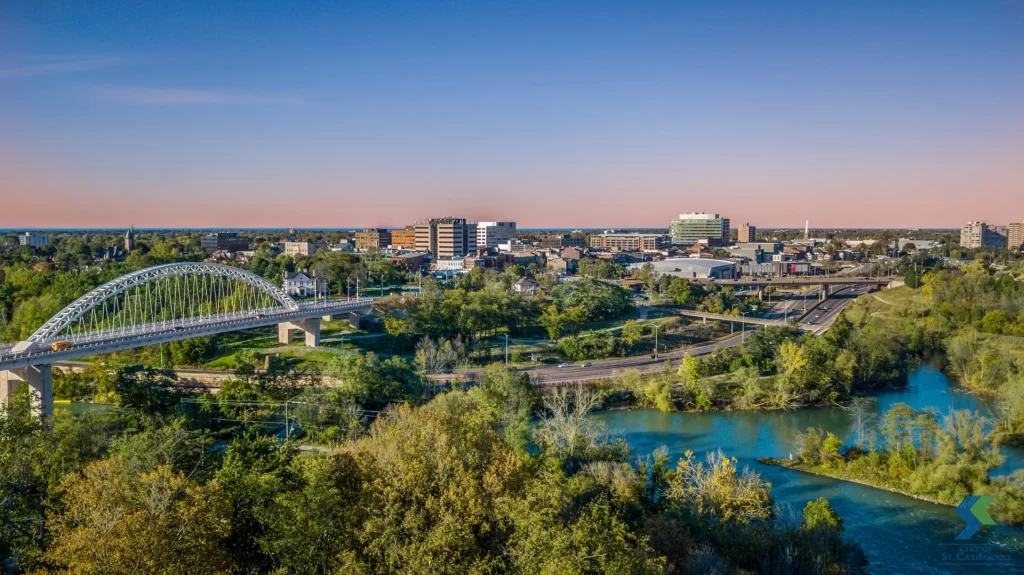 St. Catharines City Scape aerial